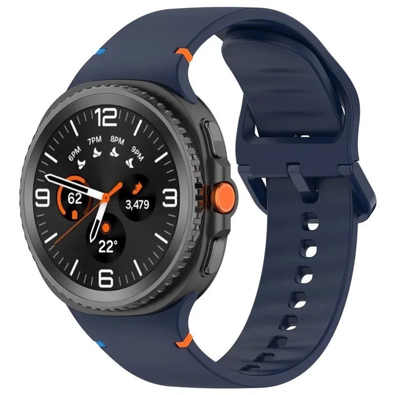 Silicone Watch Band For Samsung Galaxy Watch 8 40mm 44mm Classic 46mm Strap
