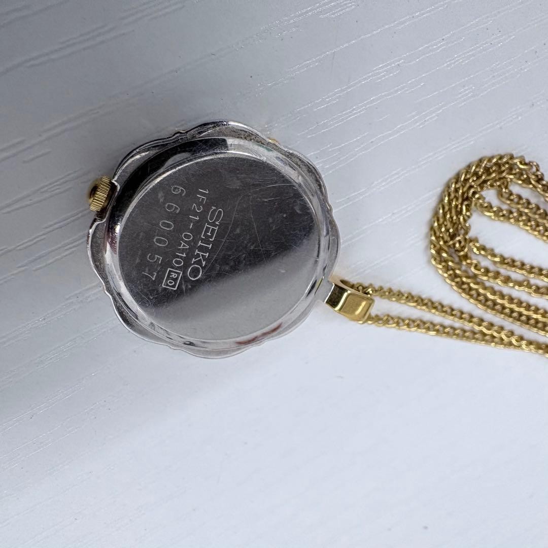 [Excellent Condition] SEIKO Necklace Watch/Pocket Watch 61cm