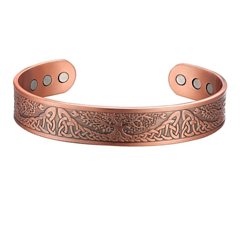 Hand Forged Copper Alloy Bracelet Solid Copper Arthritis Relief Bracelet