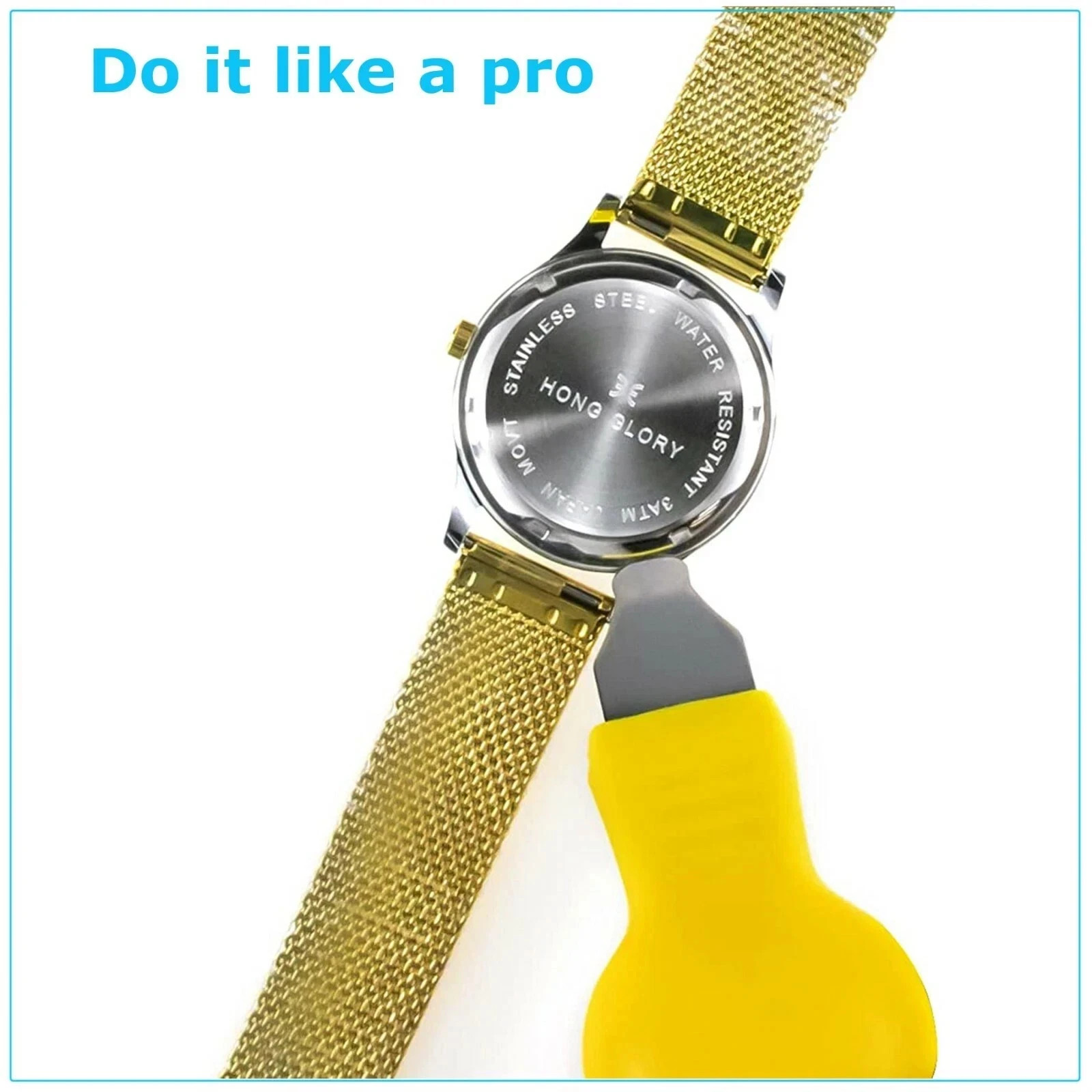 Adjustable Rectangle Watch Back Case Cover Opener Remover Wrench Repair Kit Tool