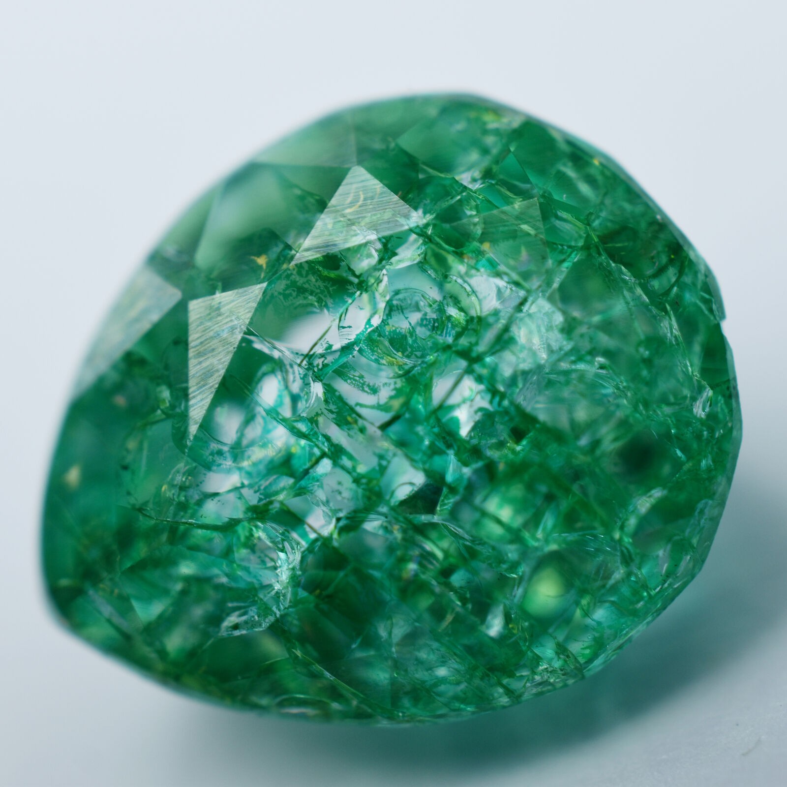 NATURAL Green Emerald PEAR Cut Loose Gemstone Ring Size 6.90 Ct CERTIFIED