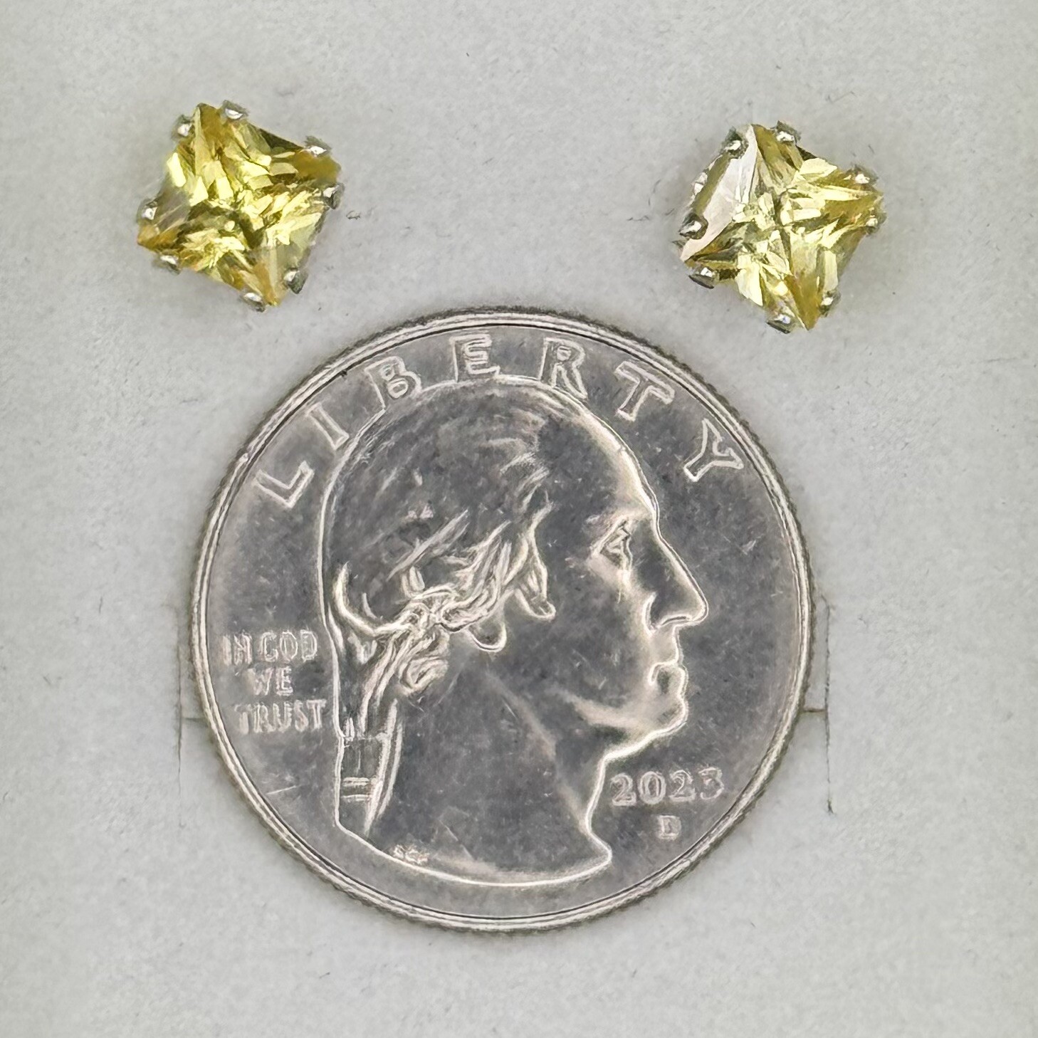 Jonquil (Pale Yellow) 6mm Studs – Made with Swarovski® crystals (#t)
