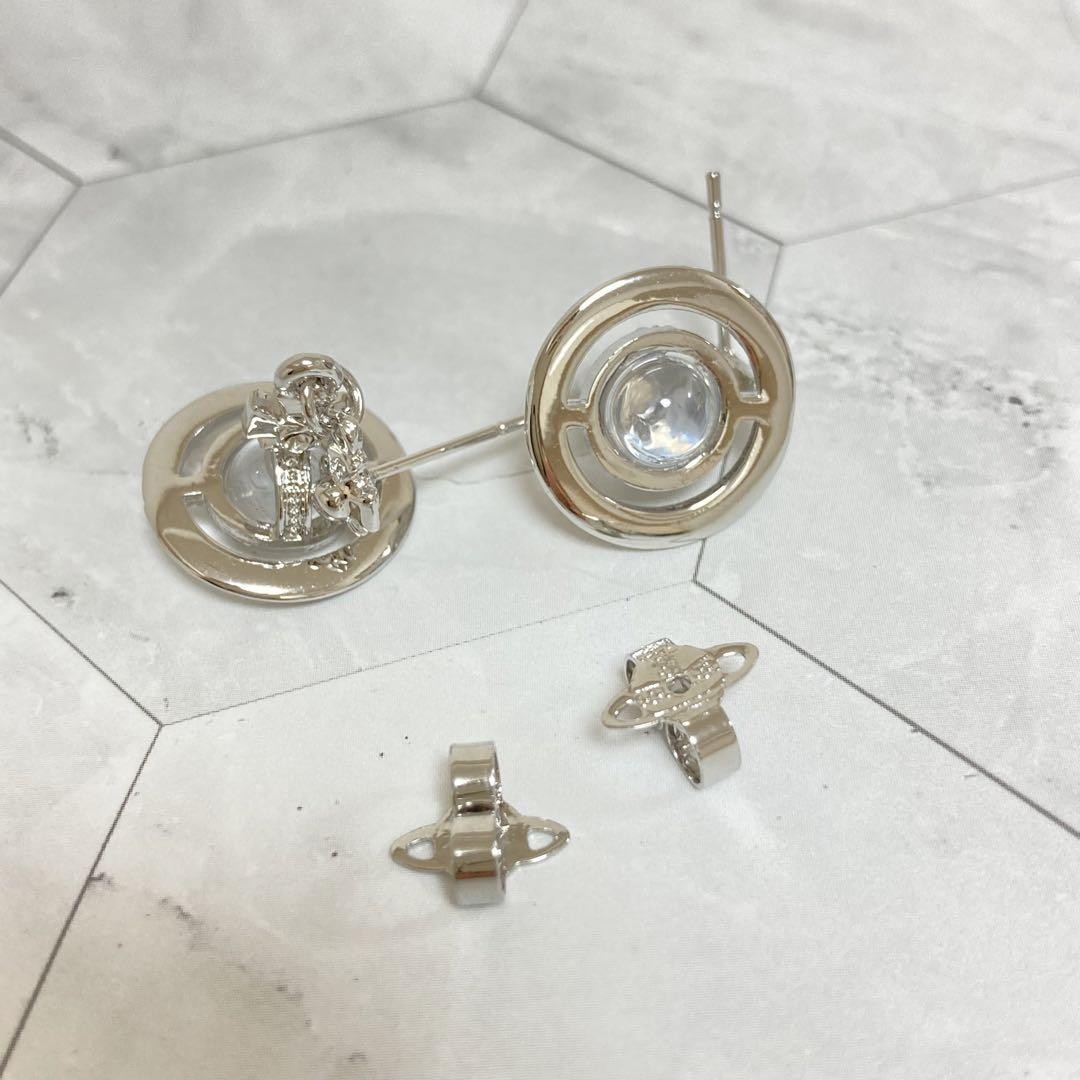 Vivienne Westwood Earrings Pierce Petite Orb Silver w/drawstring [E4321