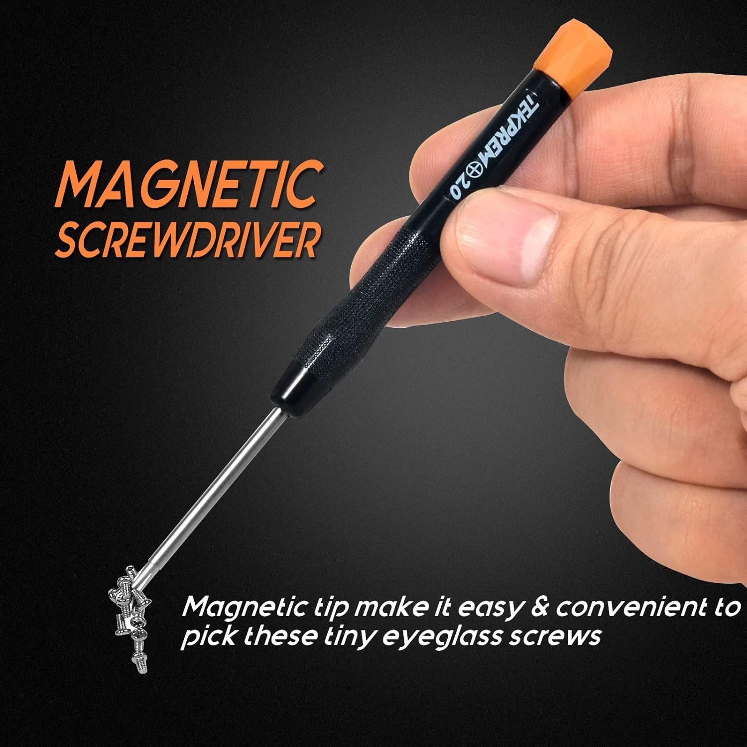 Magnetic Eyeglass Repair Tool Kit with Screws and Nose Pads for Effortless Fixes
