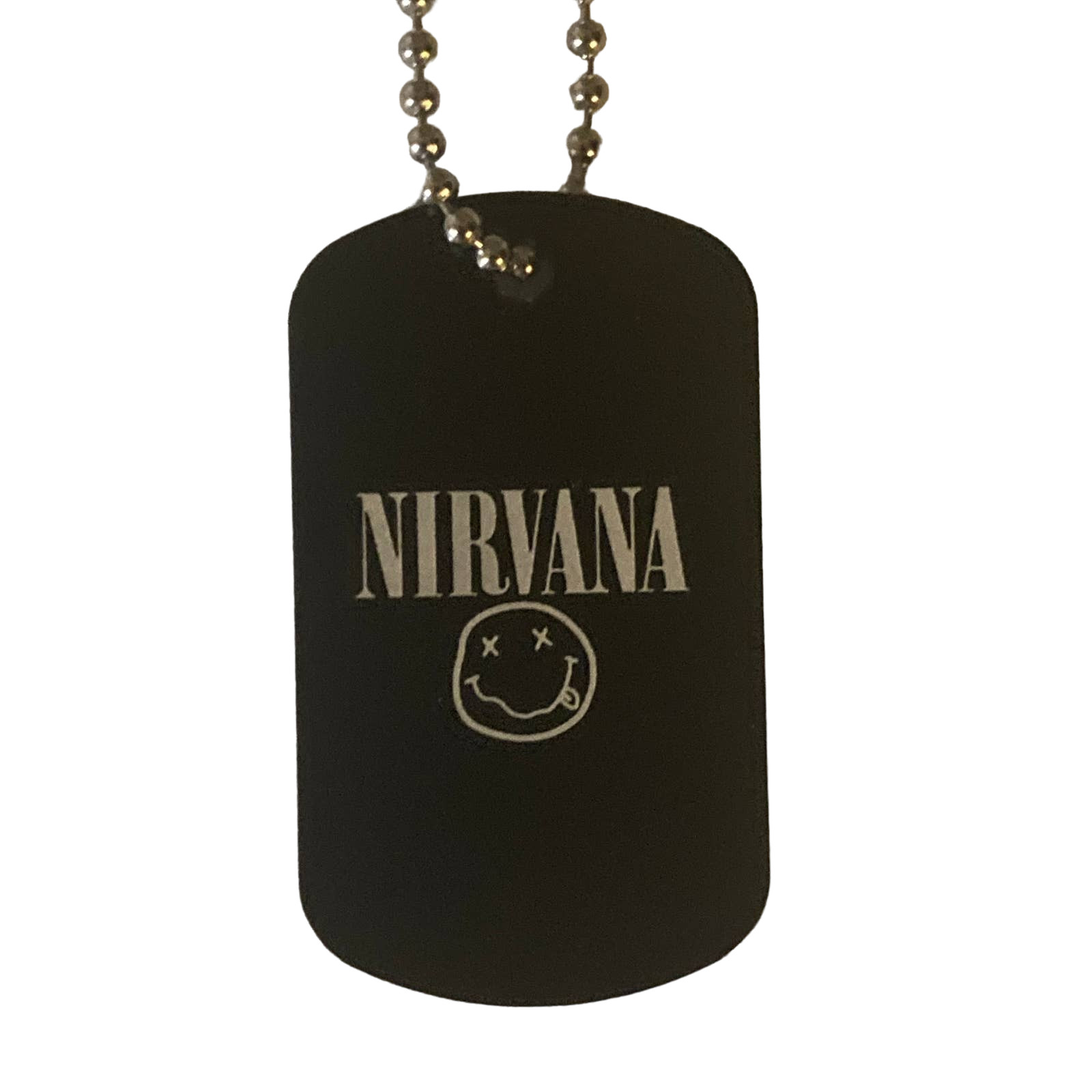 Nirvana band Engraved Aluminum Dog Tag with Necklace