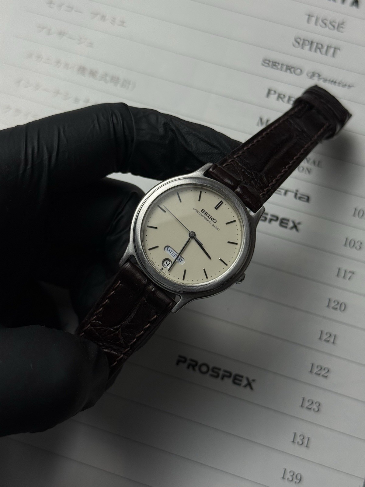 Vtg 1999 Seiko Contemporary Basic 5H23-6B90 Men’s Watch [Near Mint]