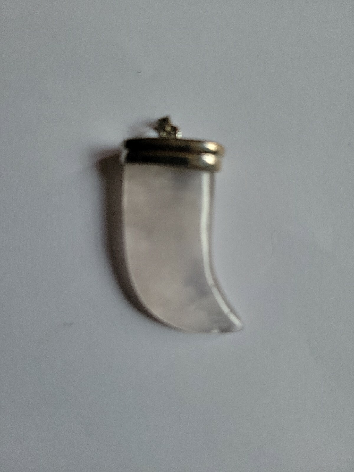 Natural Clear Crystal Quartz Healing Pendant