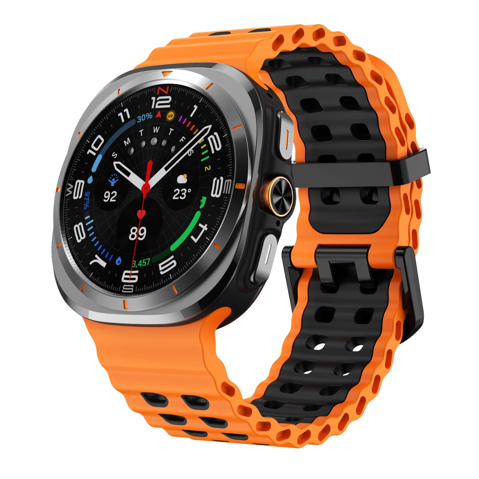 For Samsung Galaxy Watch Ultra 2 2026/2025/2024) Sport Silicone Watch Band Strap