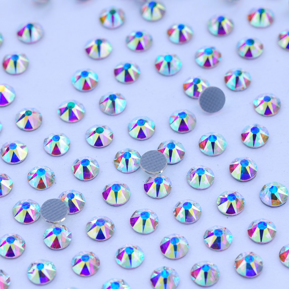 YANRUO AB Color NO Hotfix And Hotfix Rhinestone Needlework Strass 8 Big+8 Small