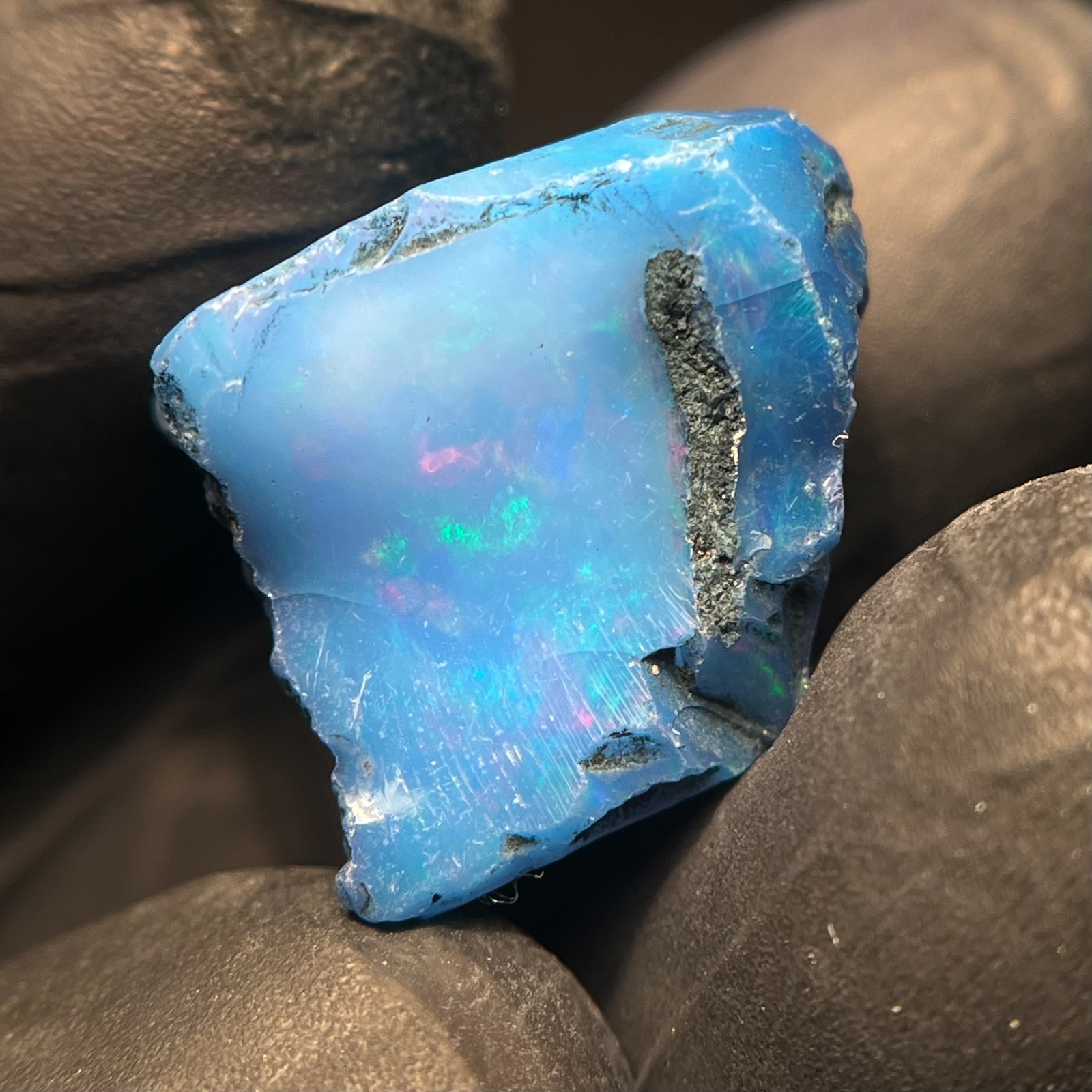 9.80 Cts Black Opal Rough Natural Ethiopian Welo Smooth Opal Raw Loose Gemstone