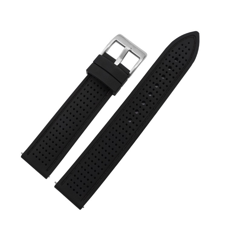 Quality Quick-release Rubber Watch Strap 18 20 22 24 Mm Silicone Breathable Band