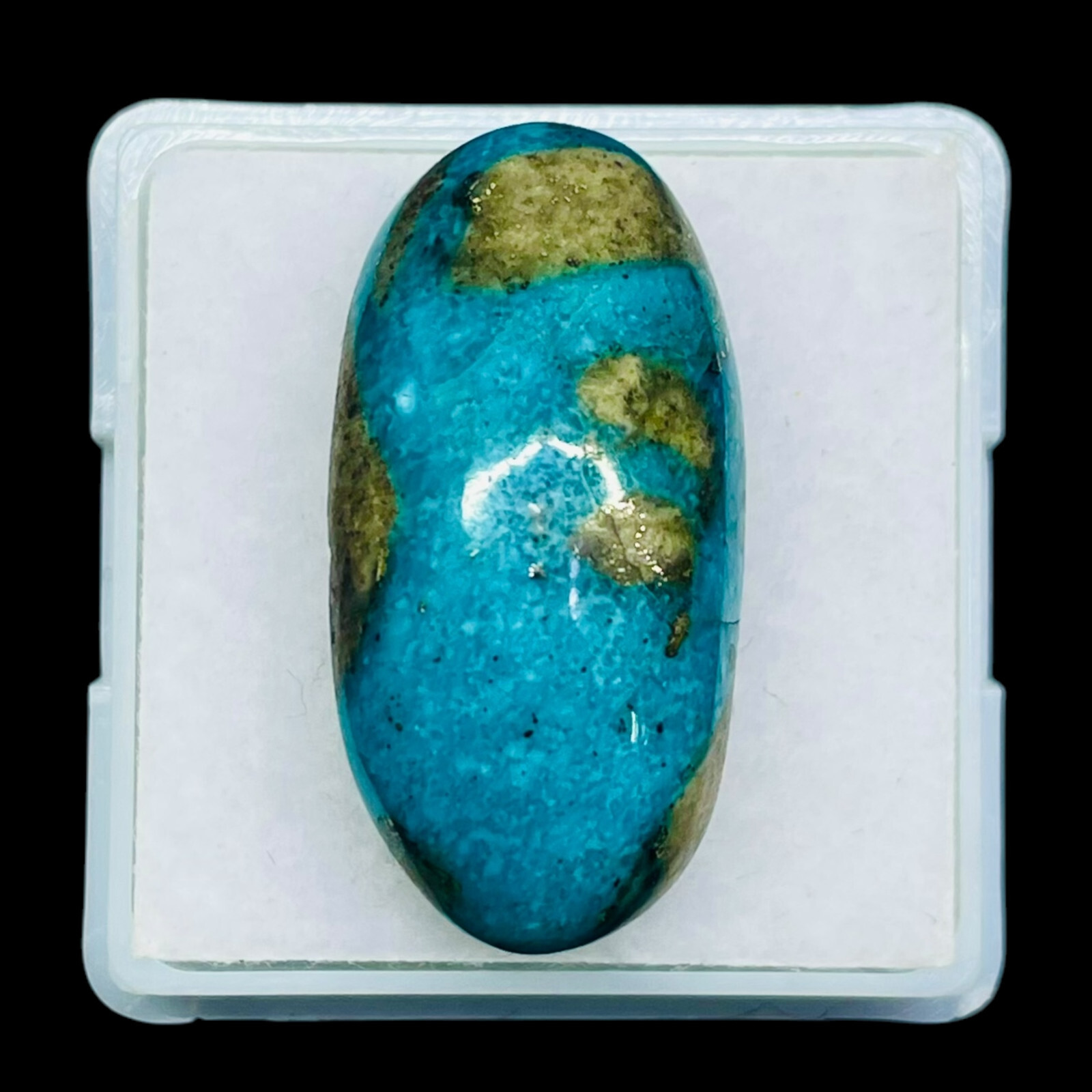 25 Cts Natural Turquoise 25×12.5mm Oval Blue Cabochon Loose Untreated Gemstone
