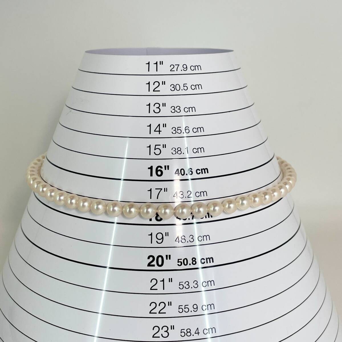Mint Mikimoto Akoya Pearl Strand Necklace 46cm K14 14K Gold Clasp Auth