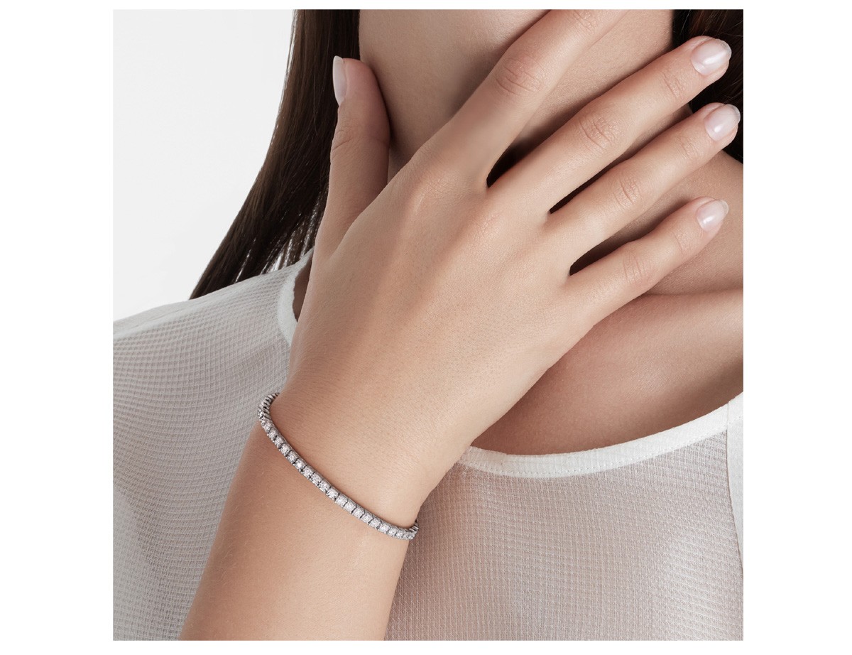 7/8 Carat (ctw VS1-VS2, G-H) Lab Grown Diamond Bracelet 14K White Gold (7 inche)
