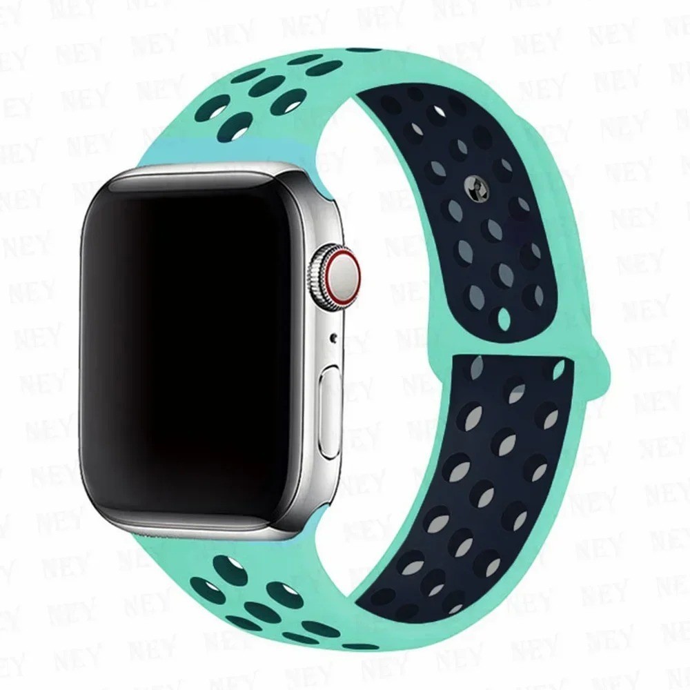 Silicone Sport Straps For Apple Watch Band 45mm 44mm Ultra2 49mm 38/40mm 41mm 42