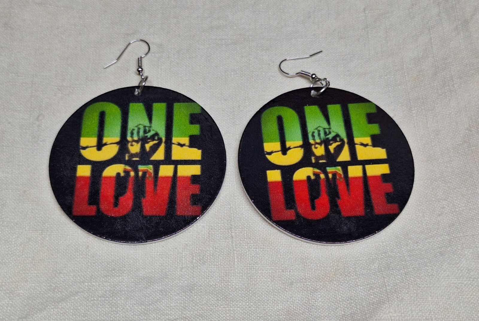 African Pattern Earrings – NO TARNISHING Wood Dangle