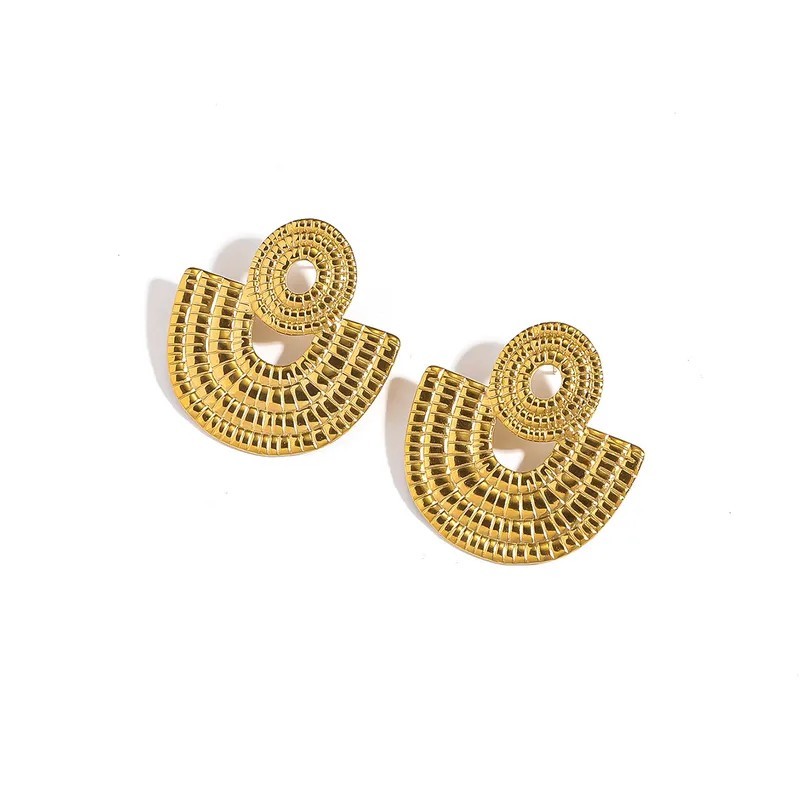 316L Stainless Steel Pure Color Women’s Commuter Style Earrings Fine Jewelry