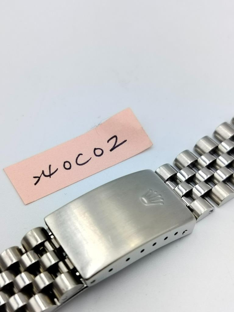 Authentic 1980s Rolex 1601 16014 Steel Bracelet 20mm Swiss 62510H 555 – 24OC02