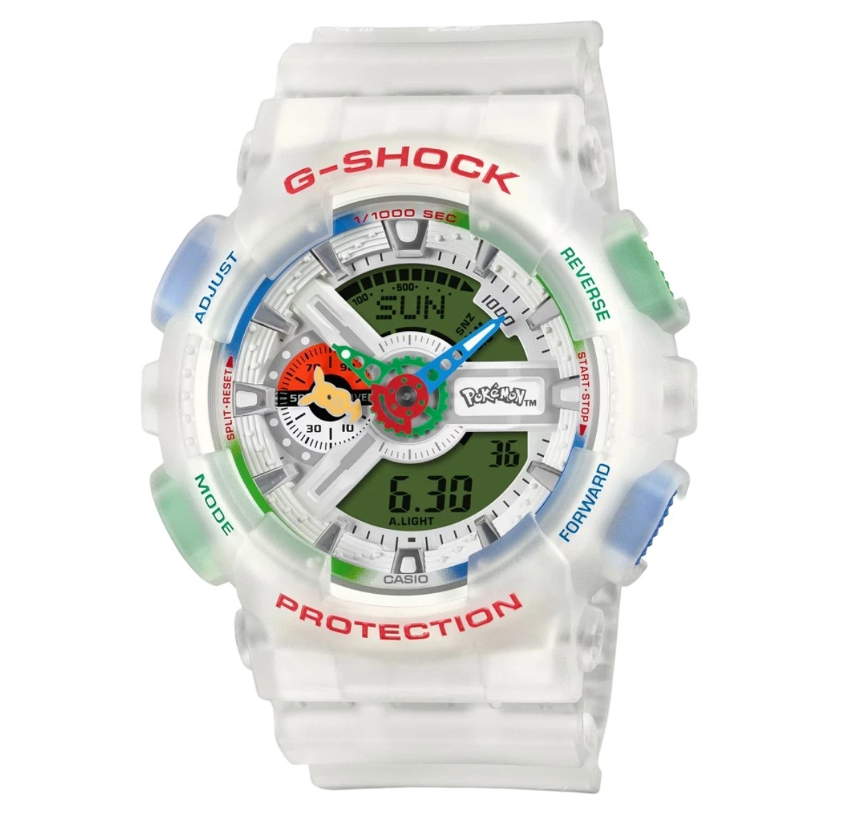 Casio G-Shock x Pokemon GA-110PKM-7A Transparent Watch Limited Edition New