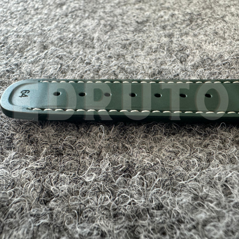 20 mm 21 mm Fluorine Dark Green Rubber Strap Fits Omega Seamaster Aqua Terra