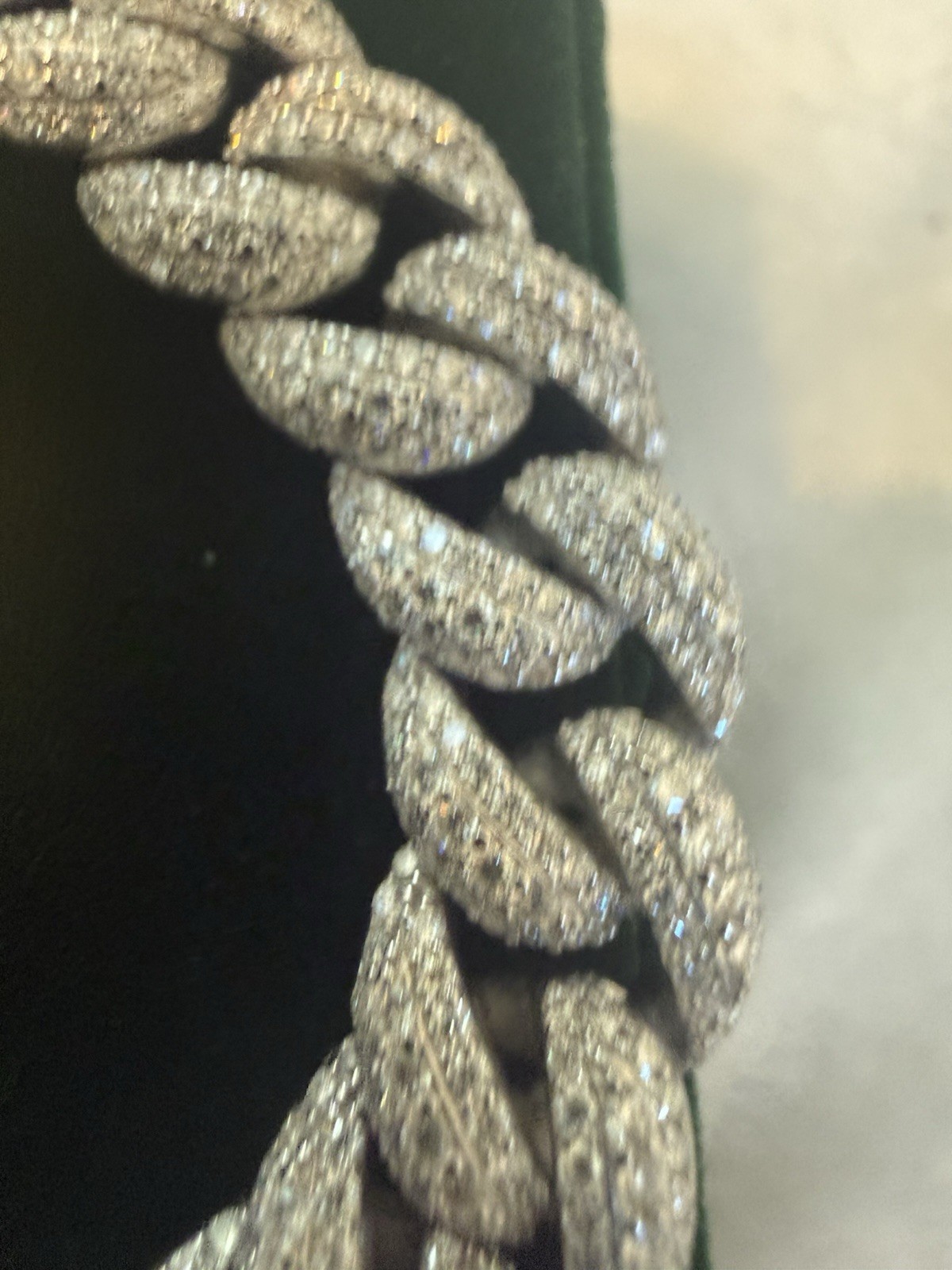 Sterling Silver Moissanite Miami Cuban Bracelet 8” Inch 9.5mm New