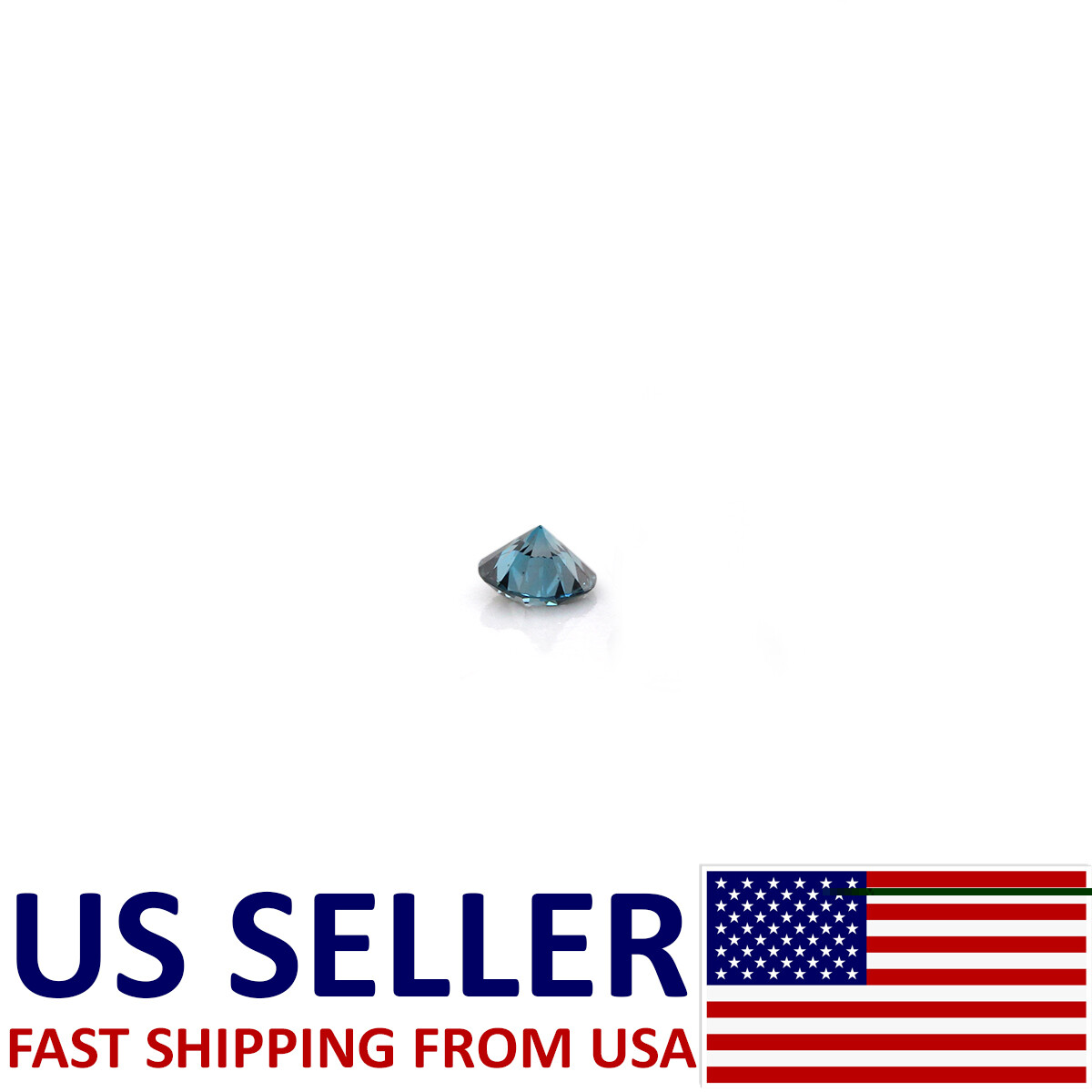 Blue Natural Diamond loose faceted Round 3mm