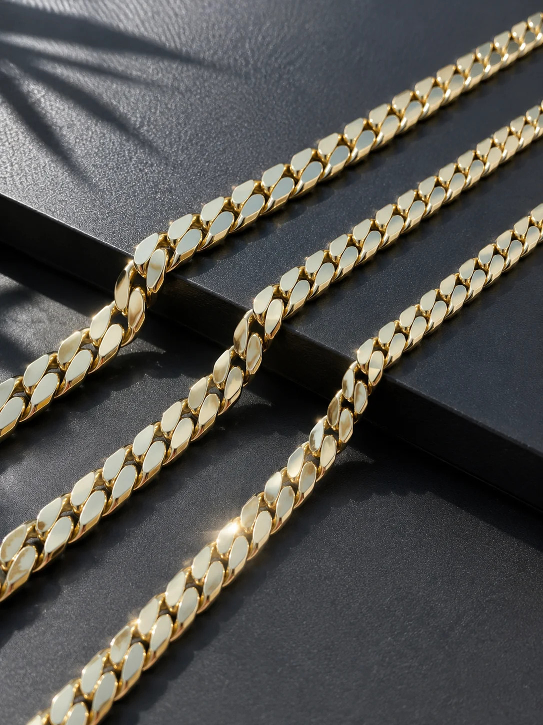 Miami Cuban Link Chain Necklace 18K Gold Plated Stainless Steel 6-18mm 16-30″