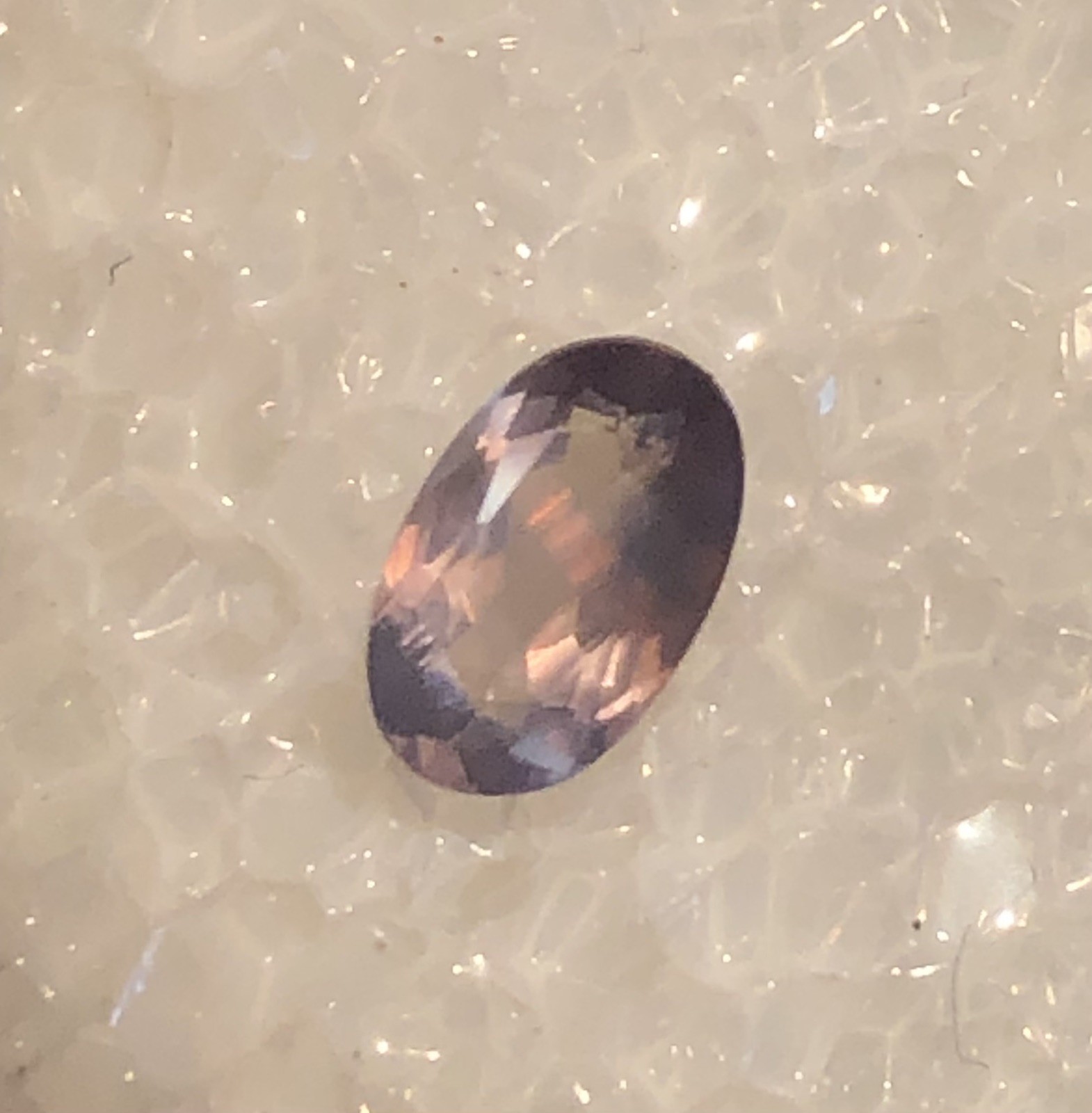 .75ct 6.9 X 4.4mm Natural Alexandrite-India-Great Color Change!