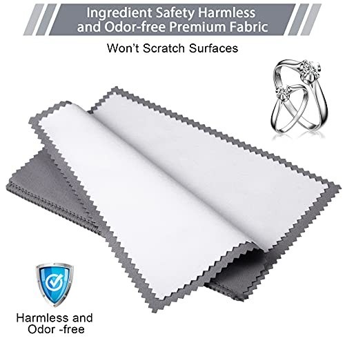 30 Pcs Silver Jewelry Polishing Cloths 6×8″ – Cleaning & Polishing for Sterling