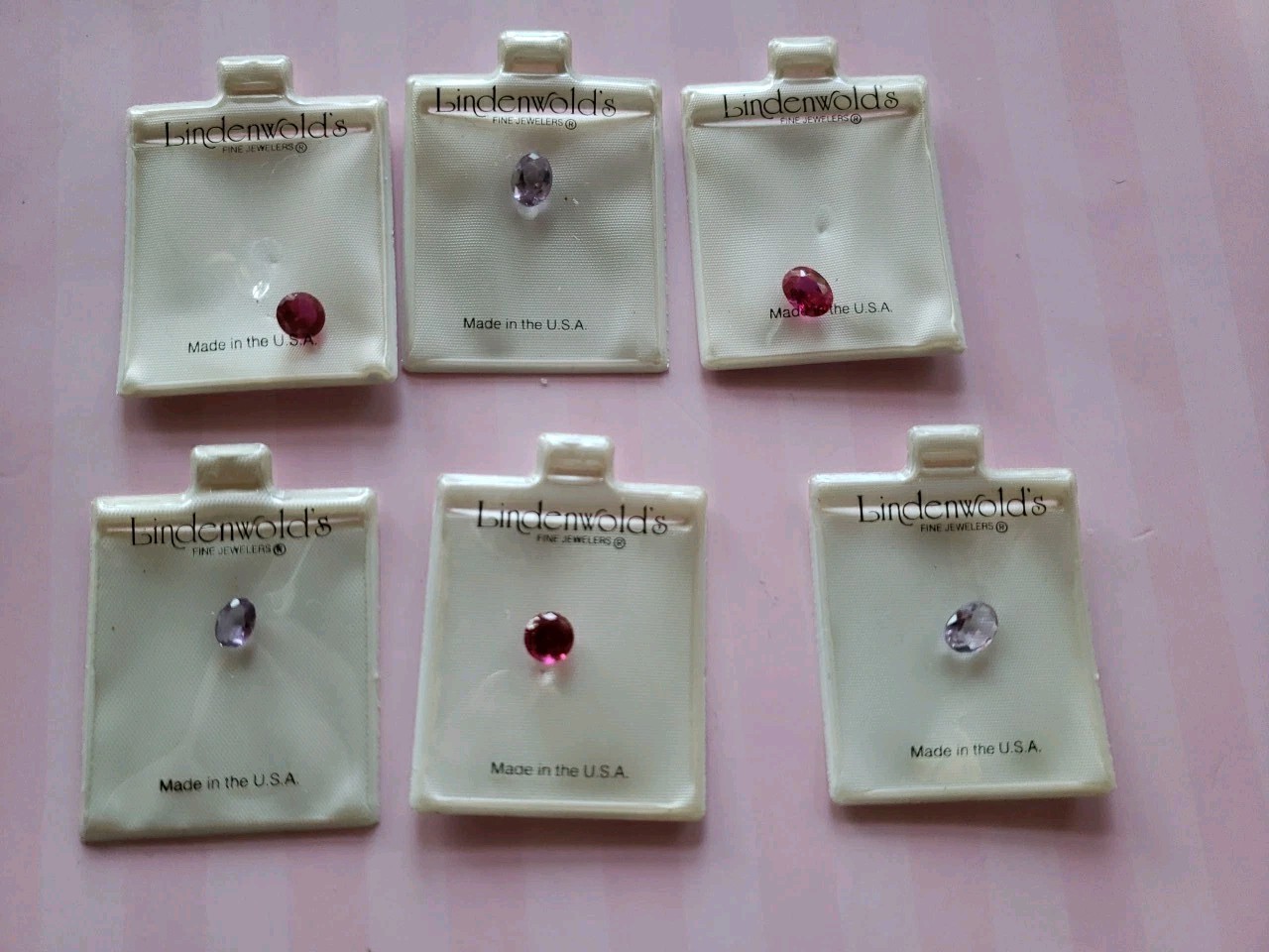 LOT OF 6 Vintage Lindenwold’s Gemstones Tested With The Presidium Tester