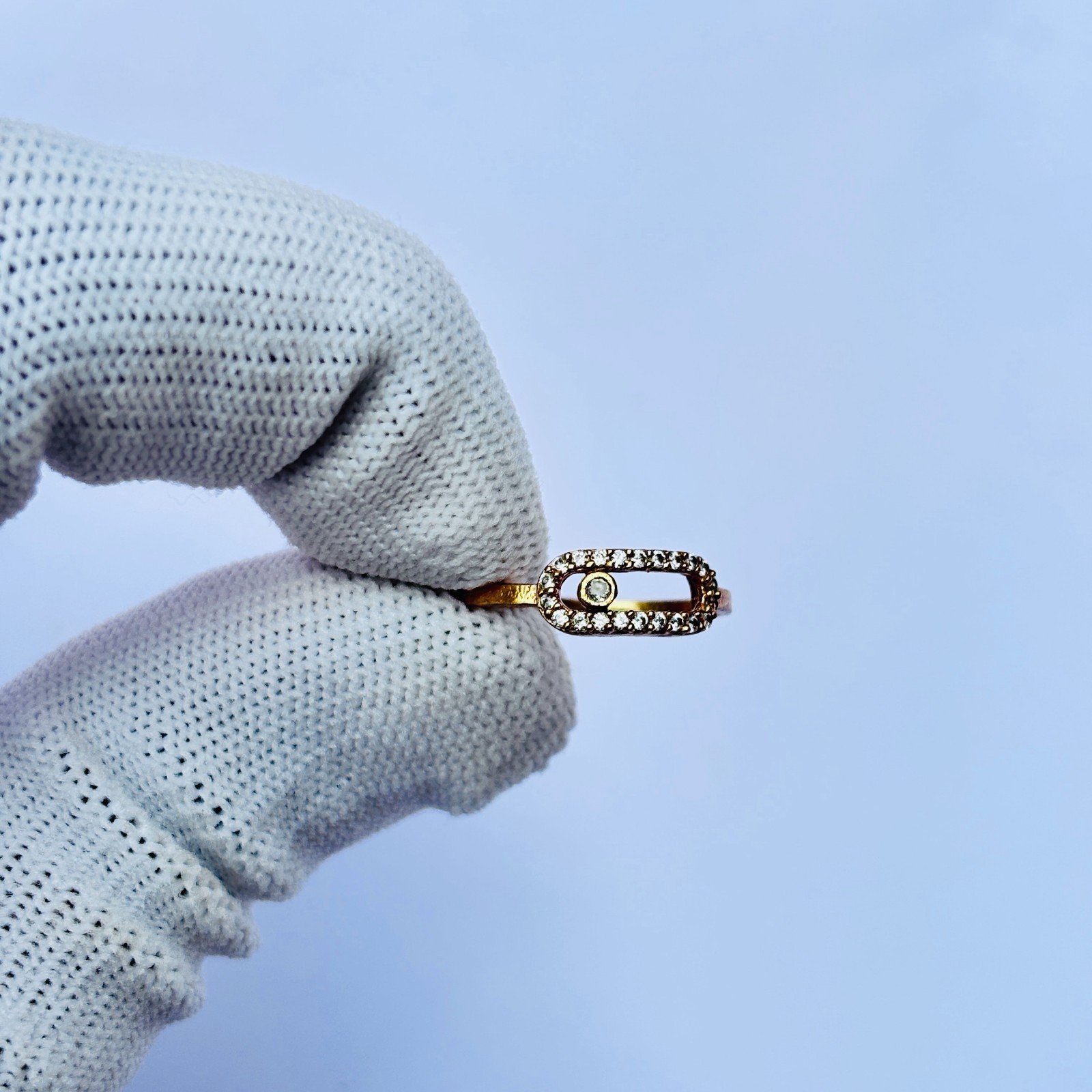 Adjustable Gold Plated Ring Fashion Statement Open Band Everyday Jewelry Ring