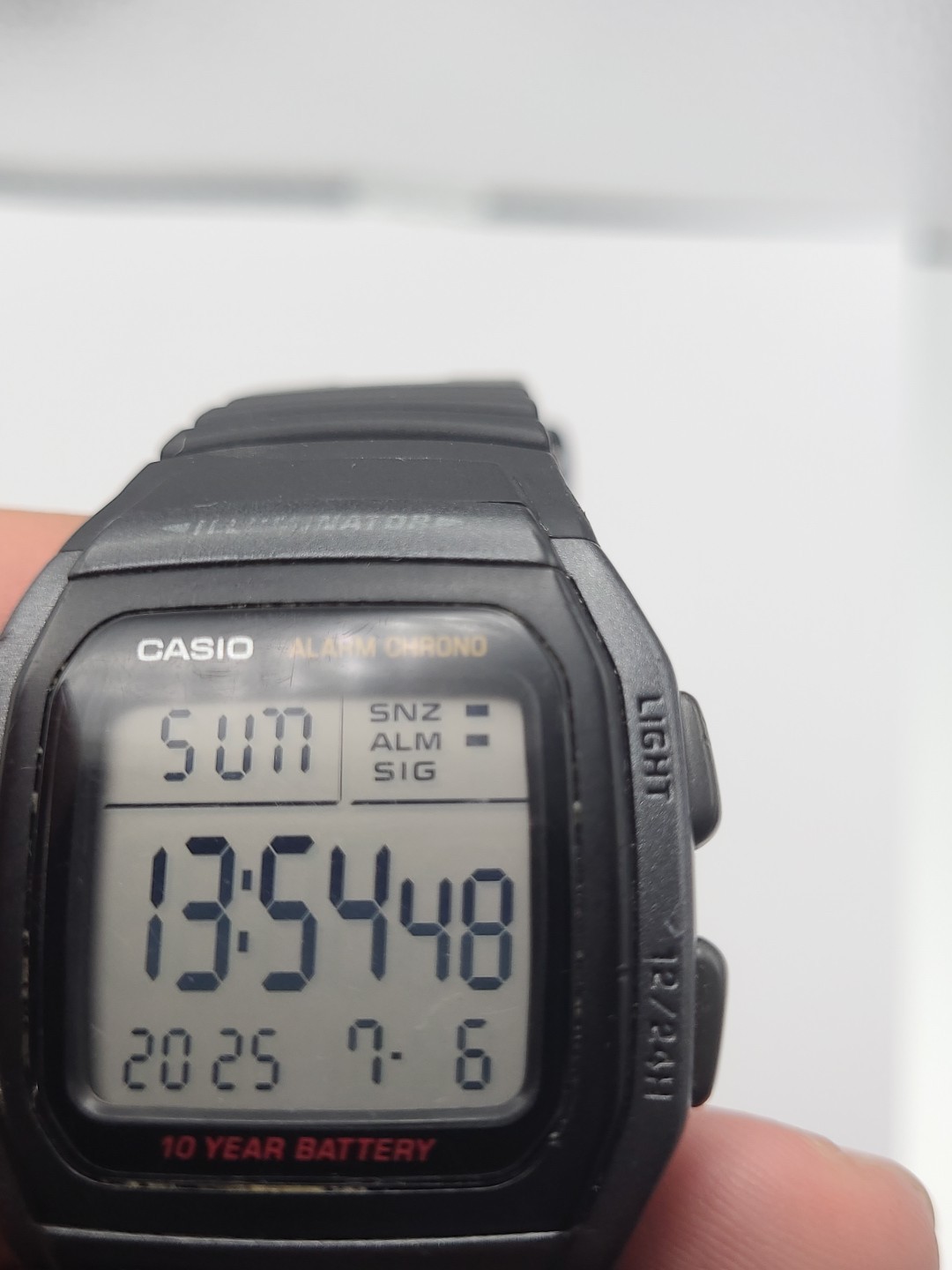 Casio Illuminator Digital Watch Men Alarm Chronograph 3239 W-96H Day Date Workin