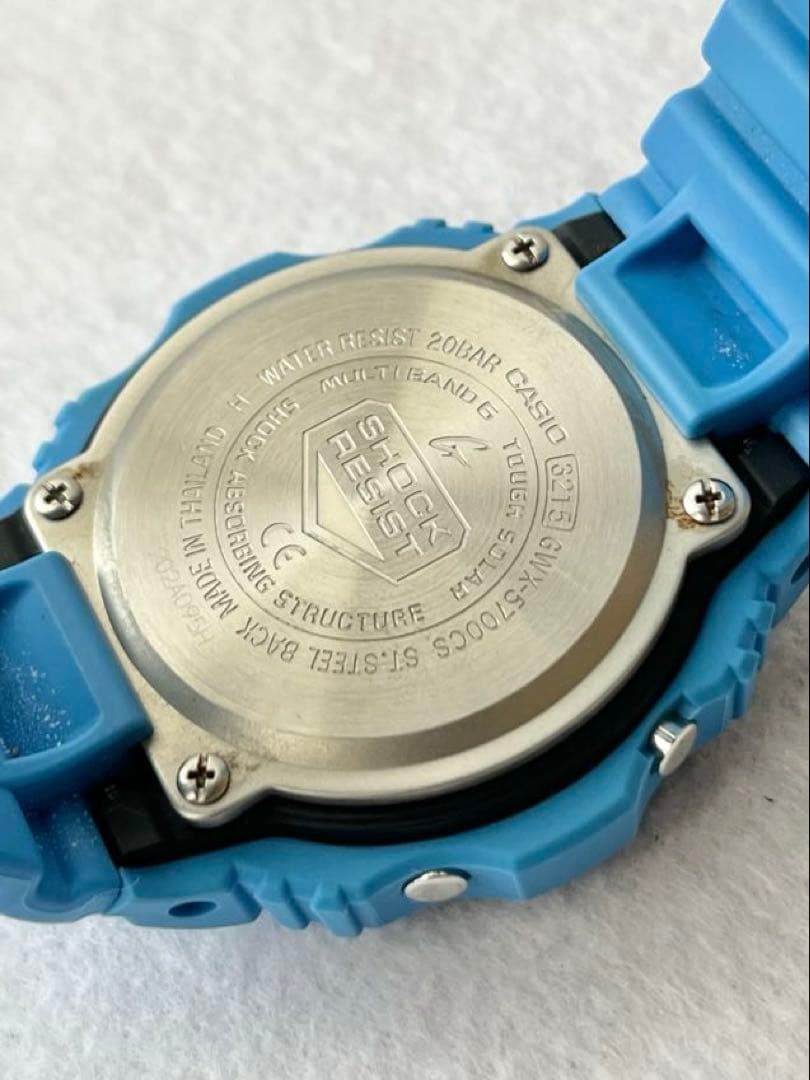 CASIO G-SHOCK G-LIDE solar model GWX-5700CS-2JF Digital Watch Blue Used Japan