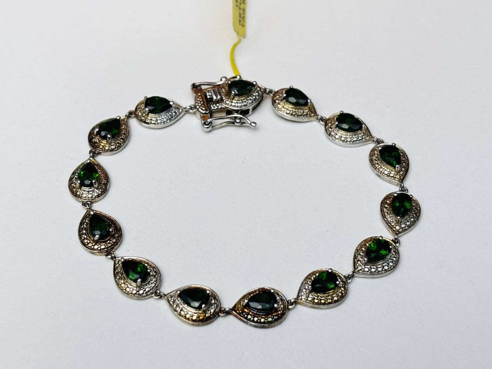 TJC silver and chrome diopside bracelet new with tag