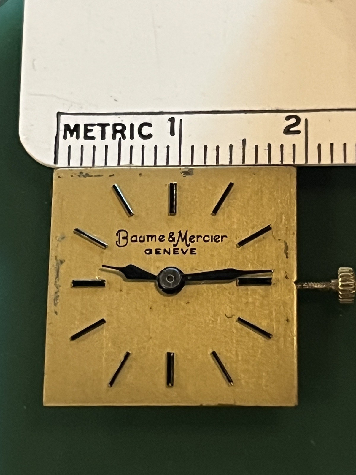 RUNNING Baume Mercier 777 ETA 2512 Gold Tone Ladies Watch Movement