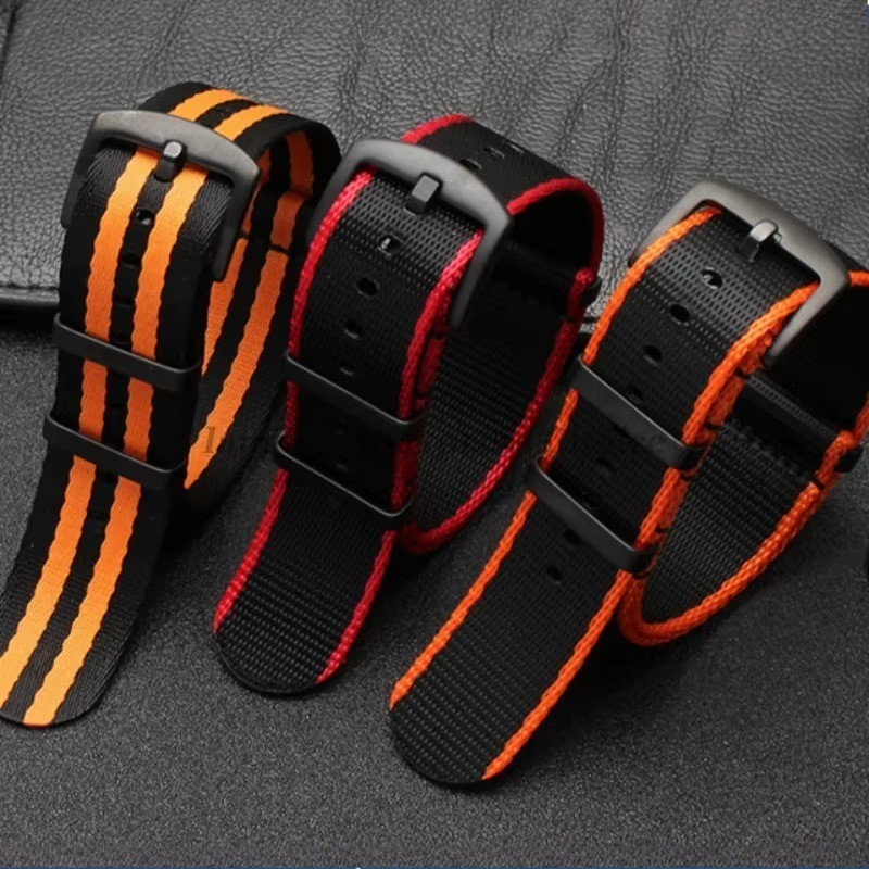 Military Nylon Watch Strap 20mm 22mm Band for Omega Diver 300M Seiko Casio Rolex