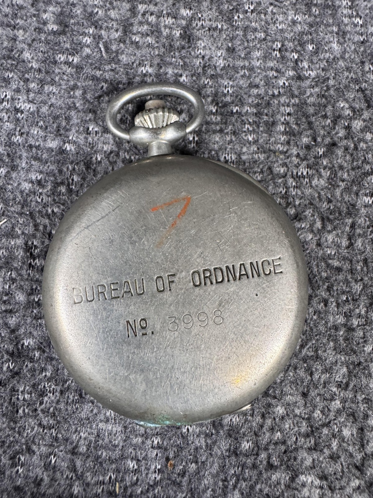 Vintage A.R. & J.E. Meylan Bureau Of Ordnance Pocket Chronograph Swiss Parts