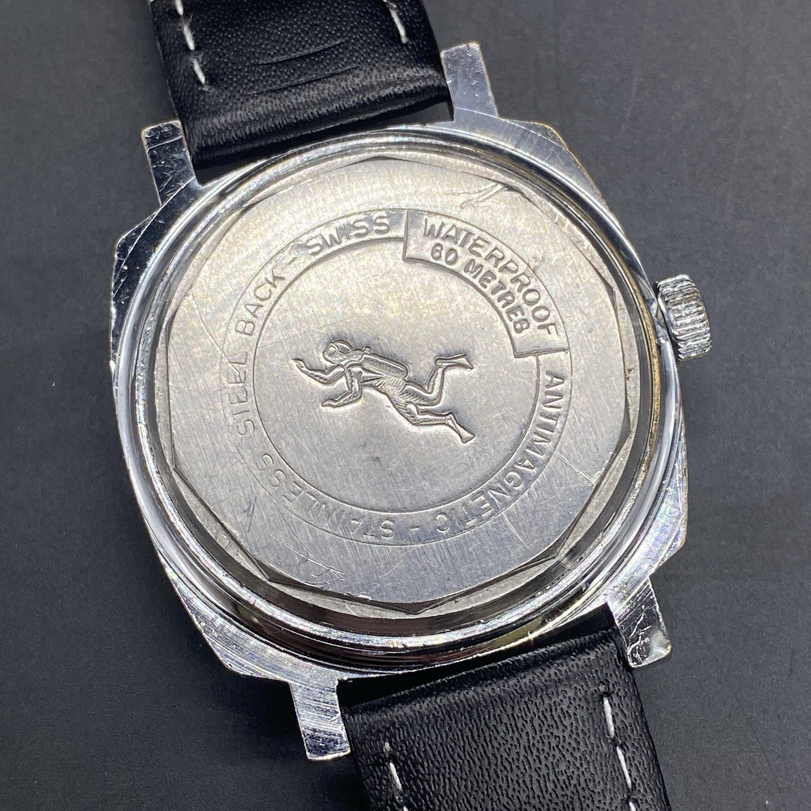 Vintage Etienne Webster Antimagnetic Swiss One Jewel Diver Watch Mechanical