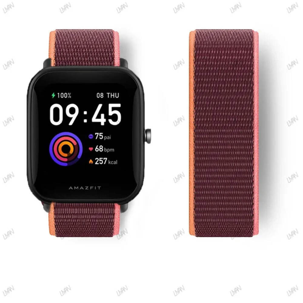 20mm/22mm watch band For Amazfit GTR/GTS 4-3-2-2e/GTR 42mm-47mm/bip-U-S-lite Nyl