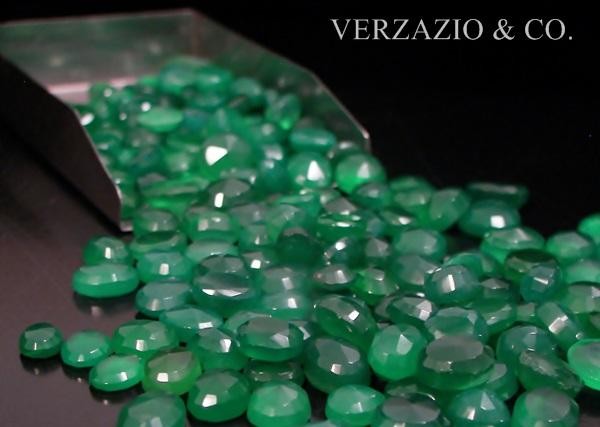 500 CARAT GREEN ONYX LOOSE GEMSTONE LOT INSTEAD PERFECT OVAL FACETS GEMS OVALISH