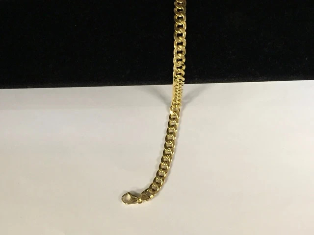 14k Yellow Gold 22″ Men’s Miami Cuban Curb Link 7.5 mm 45 Grams Chain/Necklace