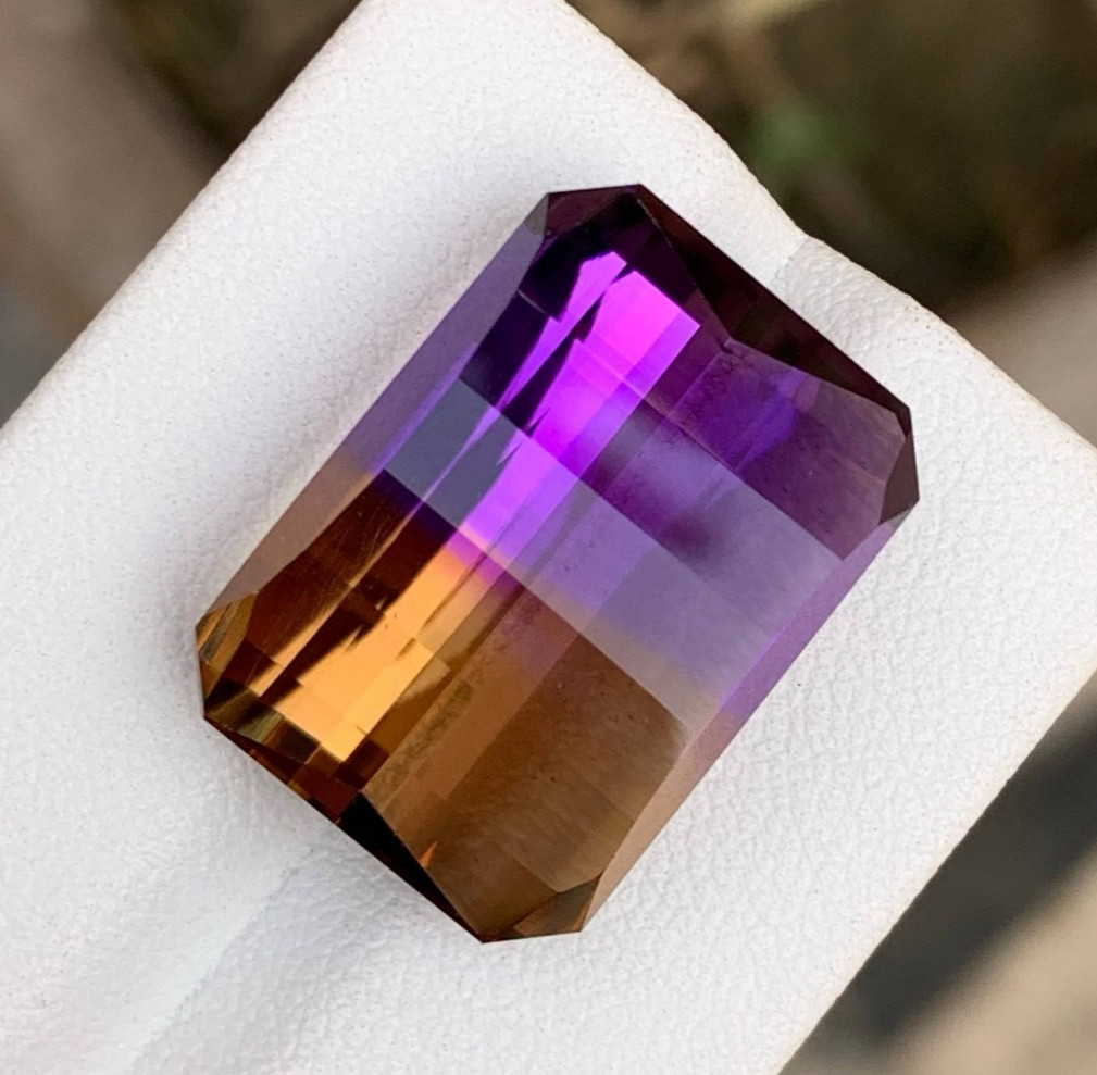 Natural Ametrine 24.48 Ct Eye Clean Bolivia Untreated Loose Gemstone