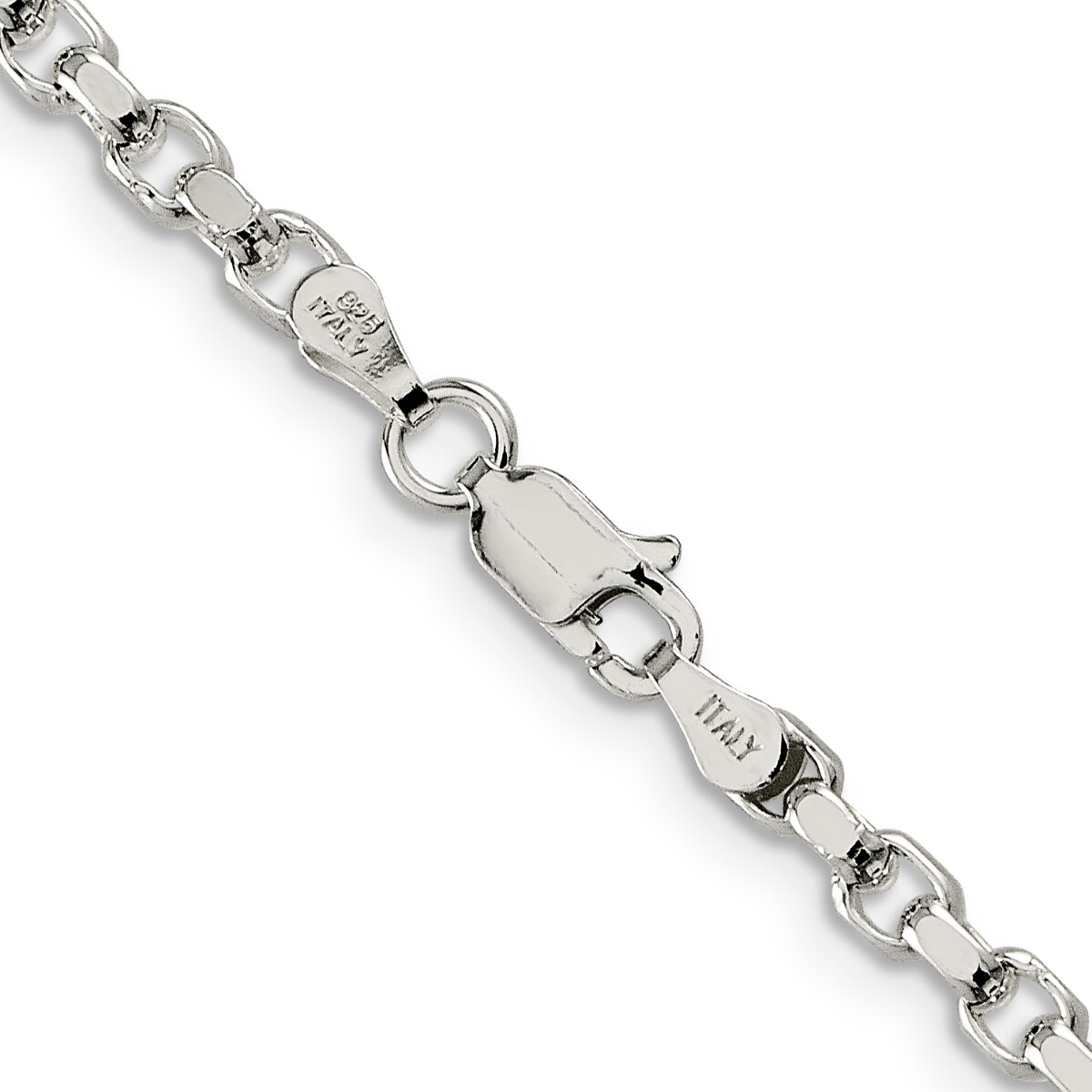 Sterling Silver D/C Rolo Chain 7″, 8″, 16″, 18″, 20″, 22″, 24″, 26″, 30″ Lengths