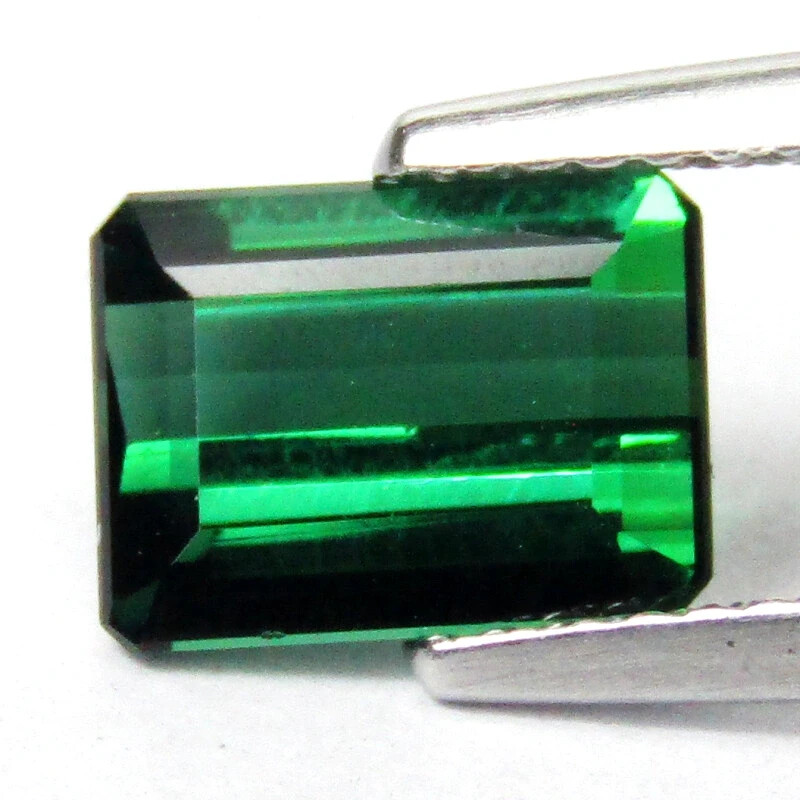 1.83ct Green Tourmaline Emerald Cut AAA+ Loose Mozambique VIDEO