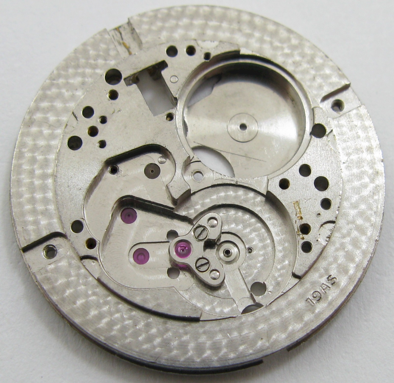 Longines 19AS automatic Watch part: main plate #100