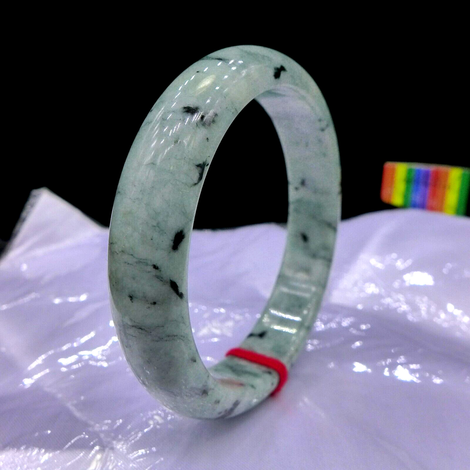 【JadeiteBird】61mm Certified 100% Natural Grade A Jadeite Jade Bangle Bracelet