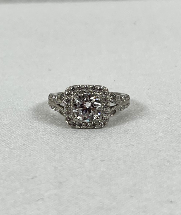 Fuzion Creations Sterling Silver 925 CZ Custer Ring Size 6 Signed FC Vietnam