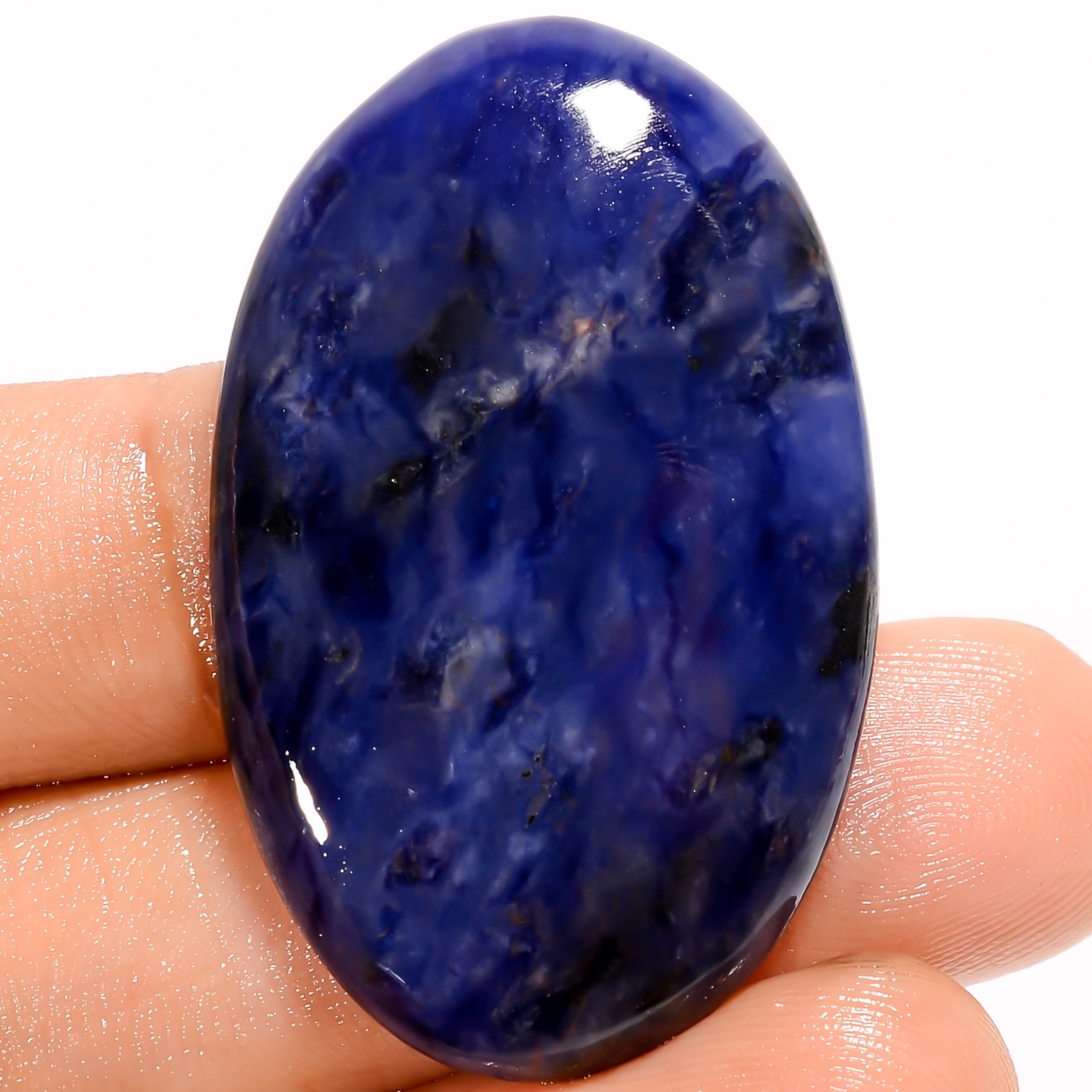 100% Natural Sodalite Oval Shape Cabochon Loose Gemstone 45 Ct 40X24X5mm A-36115