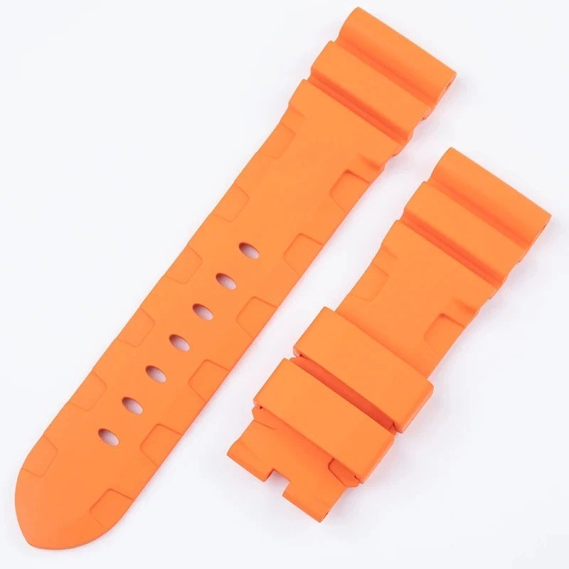 22mm 24mm 26mm Rubber Watch Strap FKM Band For Officine Panerai Series