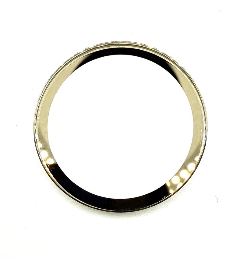 Generic 37.4mm Gold Edge Glass Crystal To Fit Movado Bold MB.01.1.34.6136 Watch